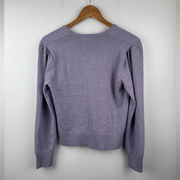 NWT Feller Women Chrissie Crossover Purple Sweater Size XS/S - Picture 2 of 5